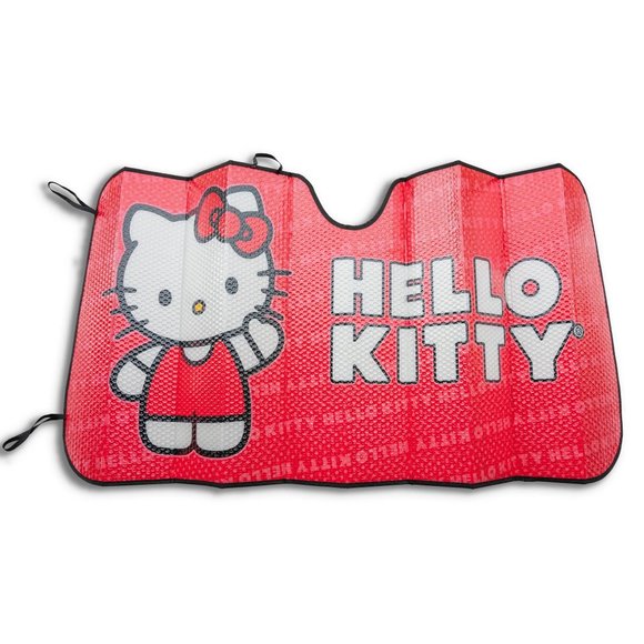 Hello Kitty Sanrio Red Auto Sunshade - Picture 3 of 4